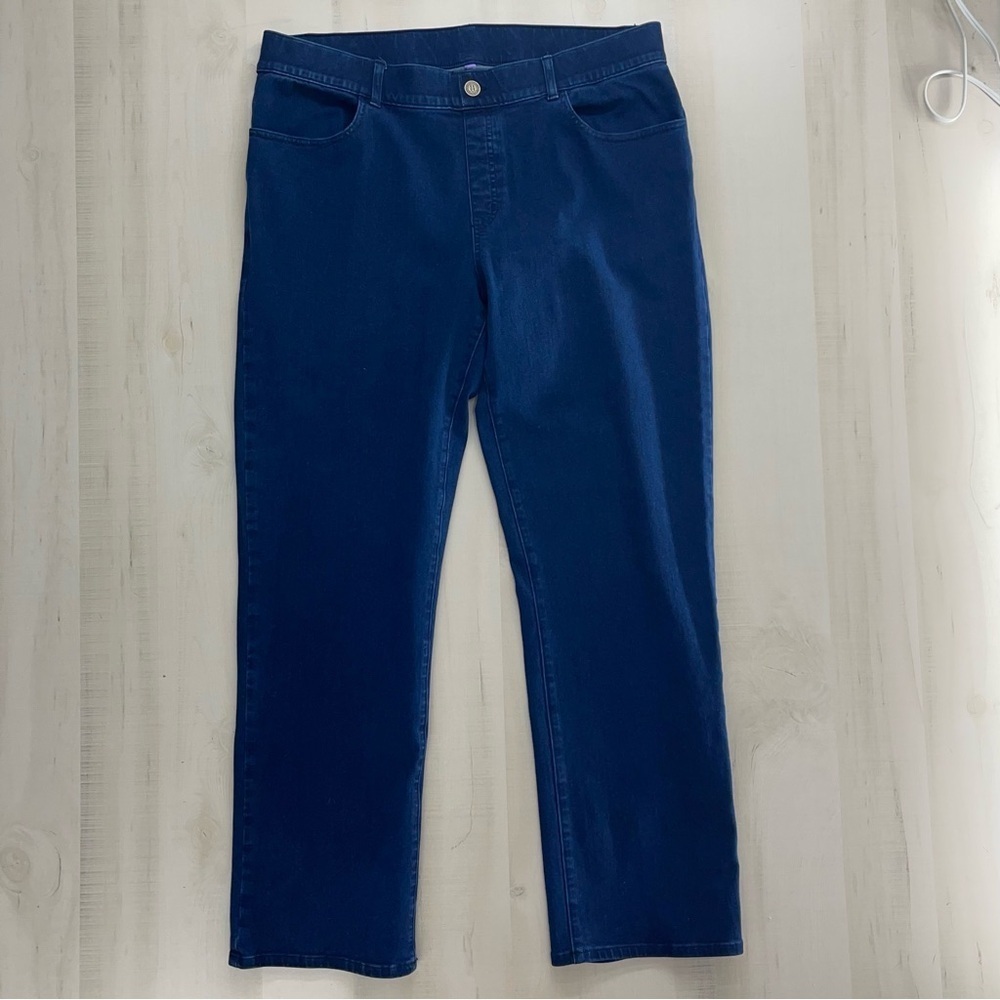 BETABRAND womens XXL blue stretch slimming denim jeans casual weekend